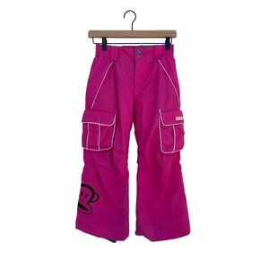686 Girl's Paul Frank Julius‎ Insulated Ski Snowboard Pink Pants Size XS